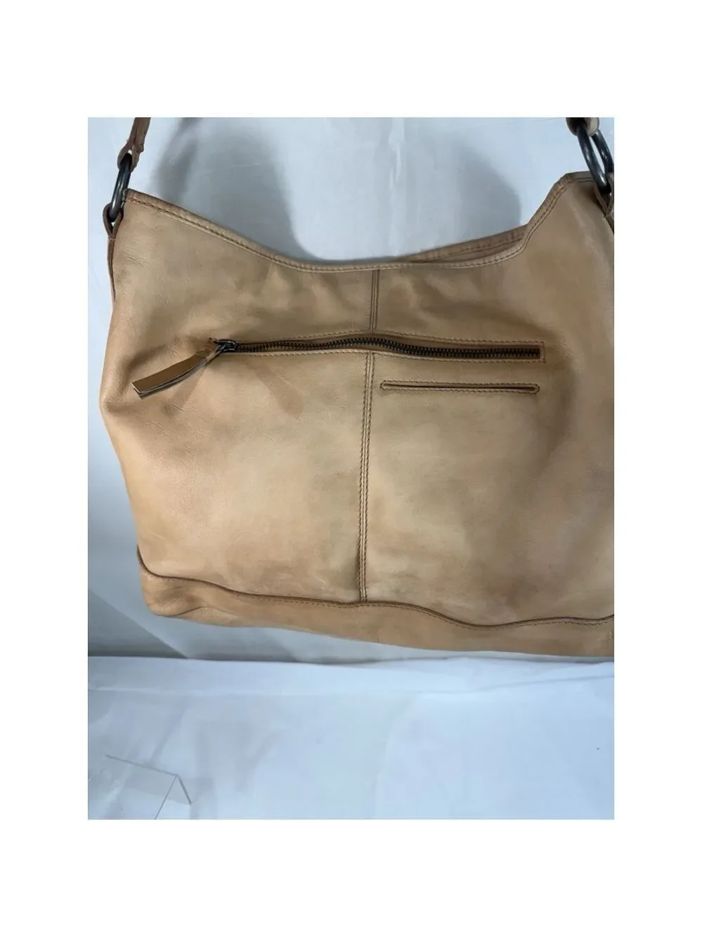 MADE IN INDIA genuine leather basketweave pattern Hobo handbag
